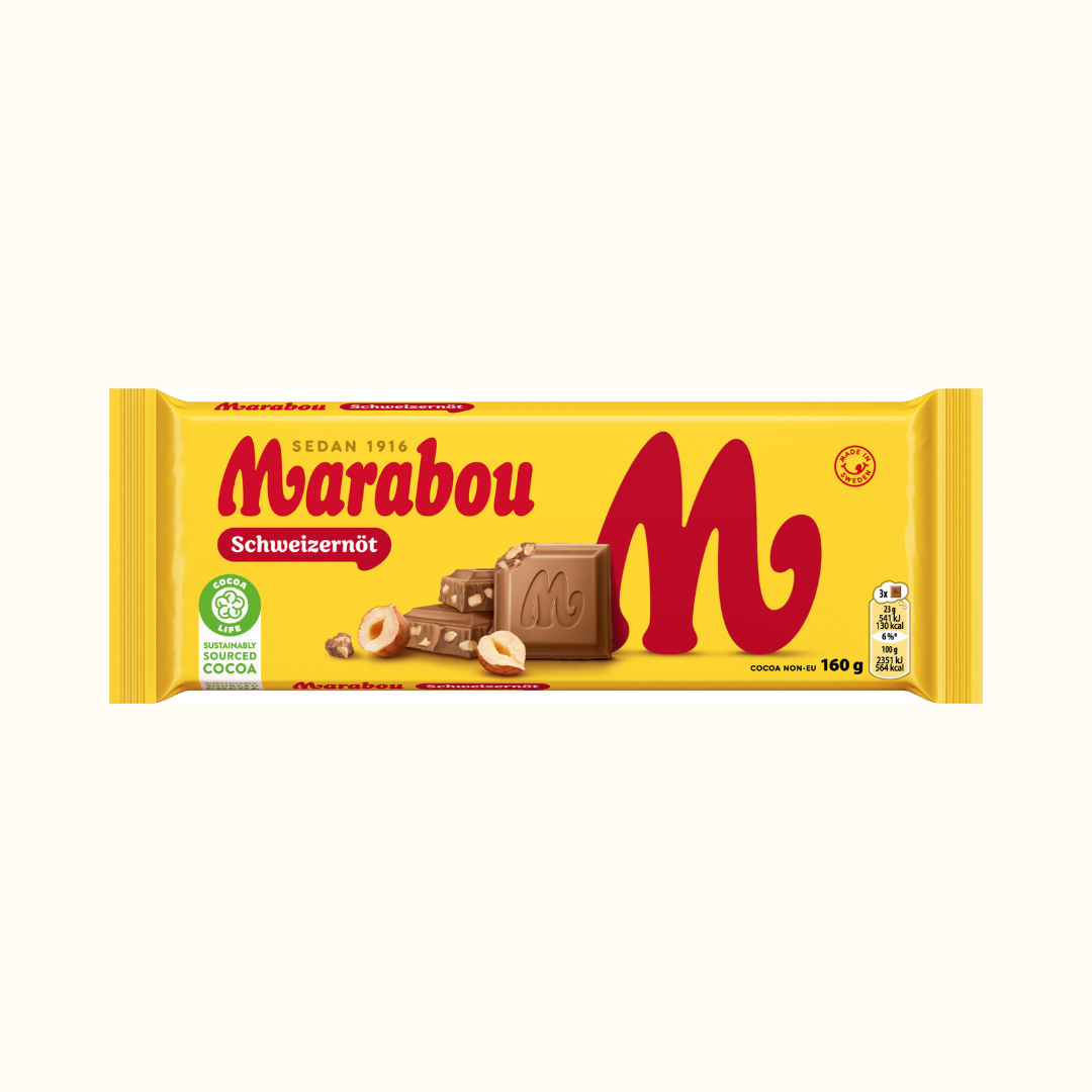 Marabou Schweizernöt 160g